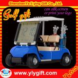Blue metal mini Golf Car with LCD Clock