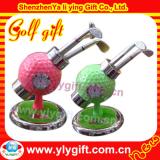 Fashionable pink and green golf pen holder