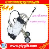 Full white pu leather golf pen holder