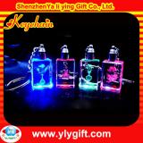 logo led crystal souvenir gift keychain