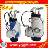 Blue and white golf pen holder