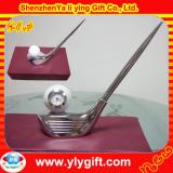 Metal golf pen set with golf clock