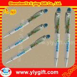 Customers logo plastic ball pen with liquid and floater