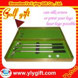 Hot sale customized logo Golf Pen items with flag and 2pc golf ball gift