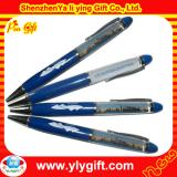 Blue liquid plastic pen