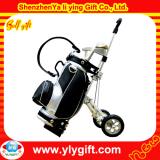 Black golf pen holder on trolly with pens