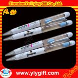 Customized White liquid floating logo pen