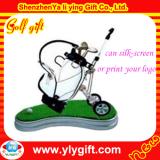 White golf pen holder with pens set