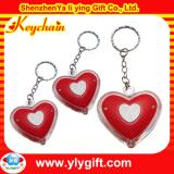 red heart shaped keyrings with flashinh light