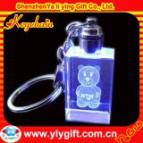3D or 2D Logo led flashlight Promotion keychain