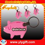 pig shaped keyring