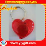 heart led keychain with light