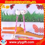 Cat shape light up pen with logo