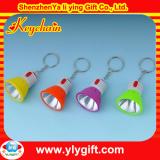 hot sale new fan-shaped mini flashed led keyring torch light
