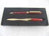 letter opener with pen set